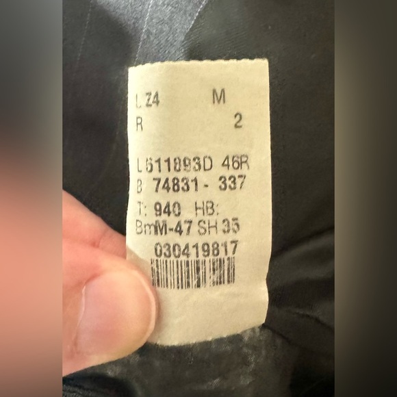 Lauren Ralph Lauren Blazer Jacket Men's 46R Gray Classic Stripe - Picture 12 of 12